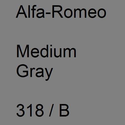 Alfa-Romeo, Medium Gray, 318 / B.